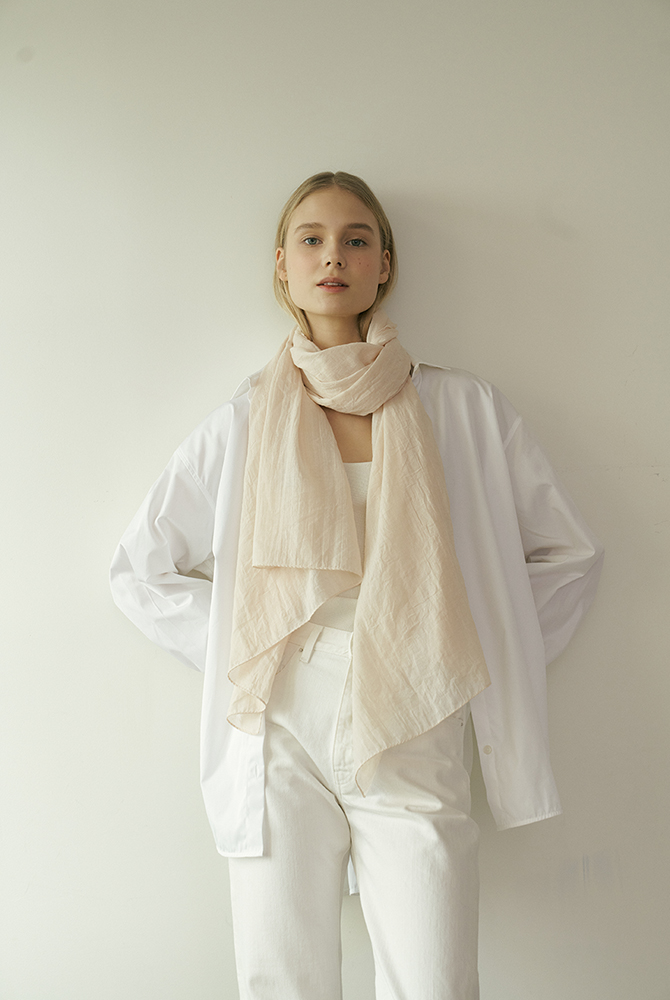 bless scarf - ivory