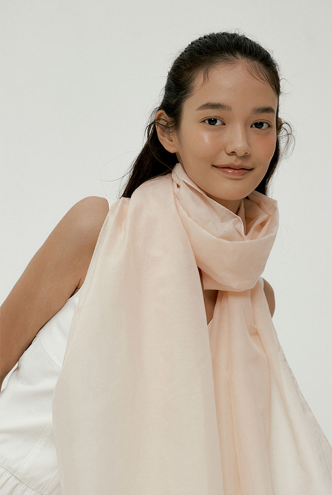 lacie silk scarf - pink